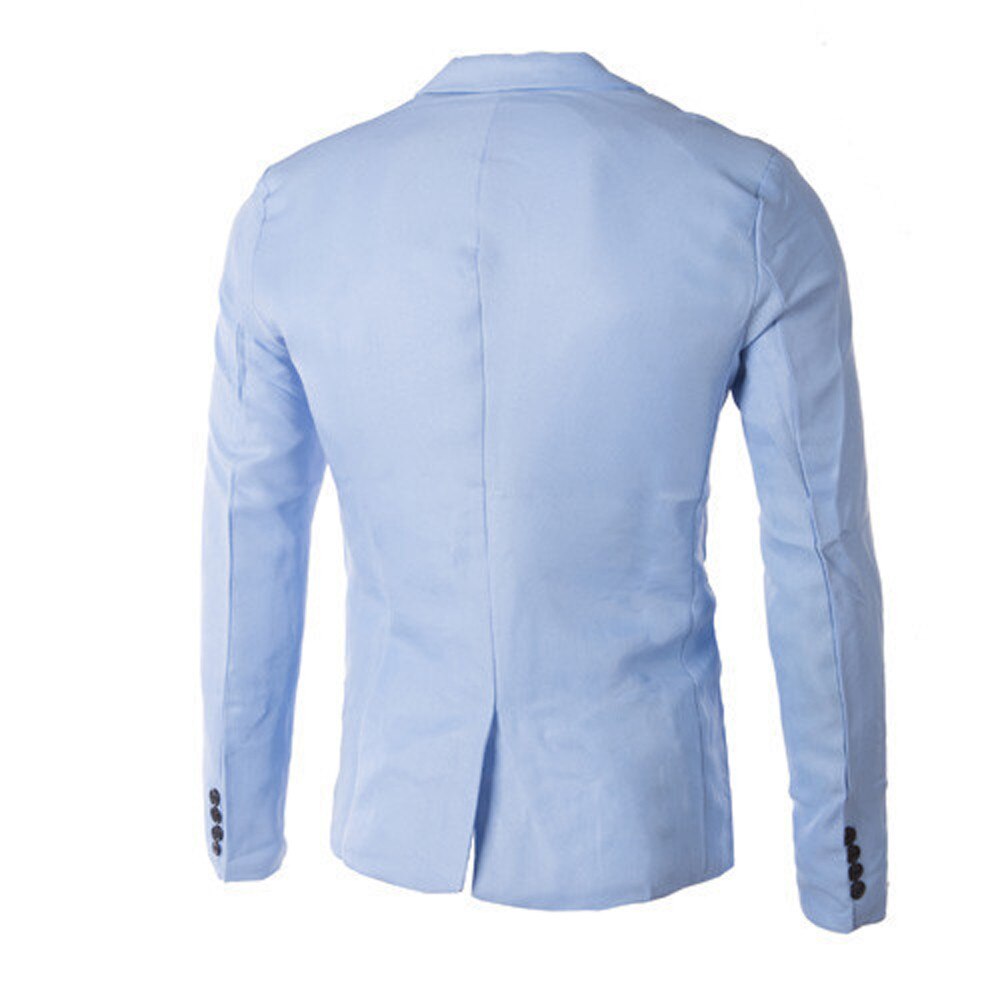 Jakkesæt til mænd blazer jakke charme mænds casual slim fit jakkesæt med én knap blazer brudekjole terno masculino frakke jakke toppe mænd