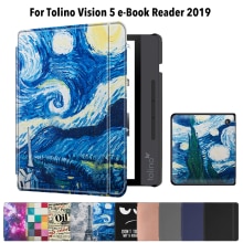 Case voor Tolino Vision 5 Beschermhoes voor Tolino Vision 5 7 inch e-book reader sleepcover funda capa shell stylus + film