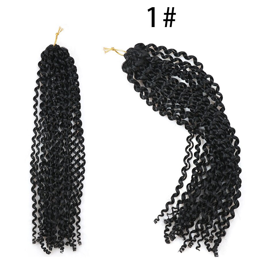 Szydełkowe warkocze syntetyczne włosy pasja skręcać rzeka bogini zapleciony doczep robić włosów Ombre brązowy Faux Locs z kręconymi włosami za pomocą148