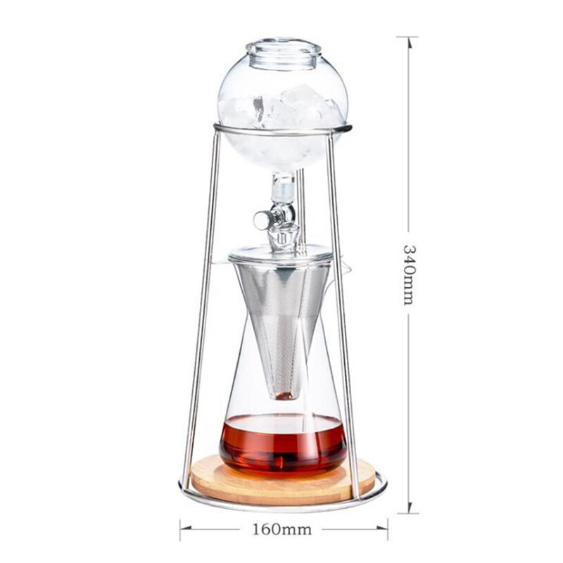 Mini cafetera de goteo en frío para el hogar, máquina de café de goteo en frío, con filtro