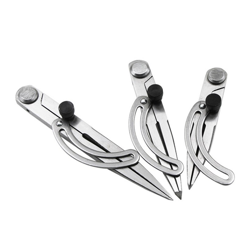 Adjustable Leather Craft Rotating Tool Scriber Marking Tools Spacing DIY Edge Creaser Stitch Sewing Leather Metal Craft 2 Sizes