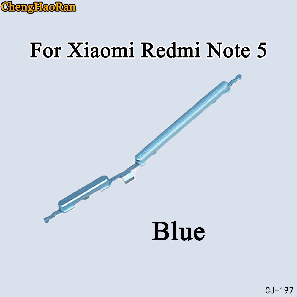 ChengHaoRan-botón en el lateral de volumen y encender y apagar para Xiaomi Redmi Note 5, piezas de reparación de repuesto, 1 Uds.