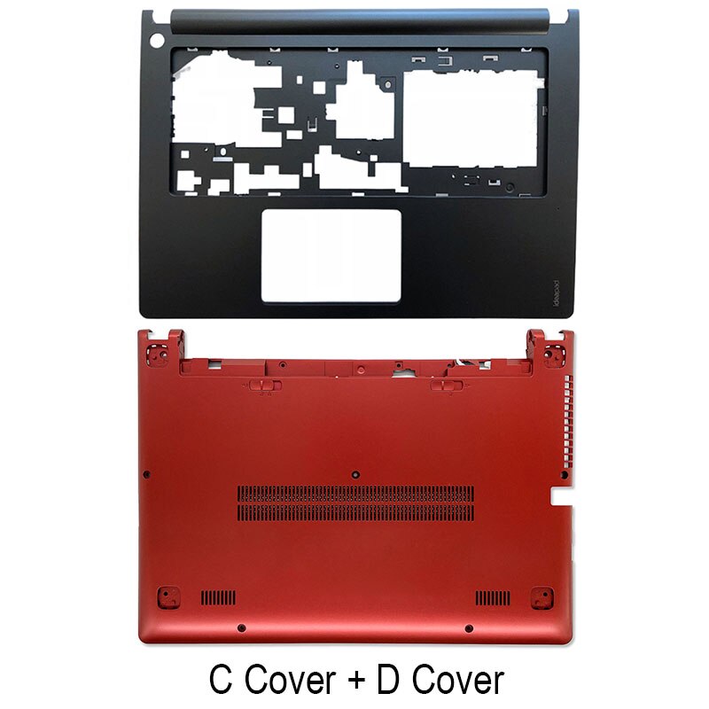 For Lenovo IdeaPad S400 S410 S405 S435 S436 Laptop LCD Back Cover/Front Bezel/Palmrest/Bottom Case Top Case Red Non Touch: CD Cover