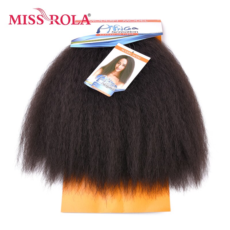 Miss Rola 14.5inch Ms Coco Style Synthetic Hair Weaving 100g Double Weft Weave Bundles on 100% Kanekalon Firber 3 Colors