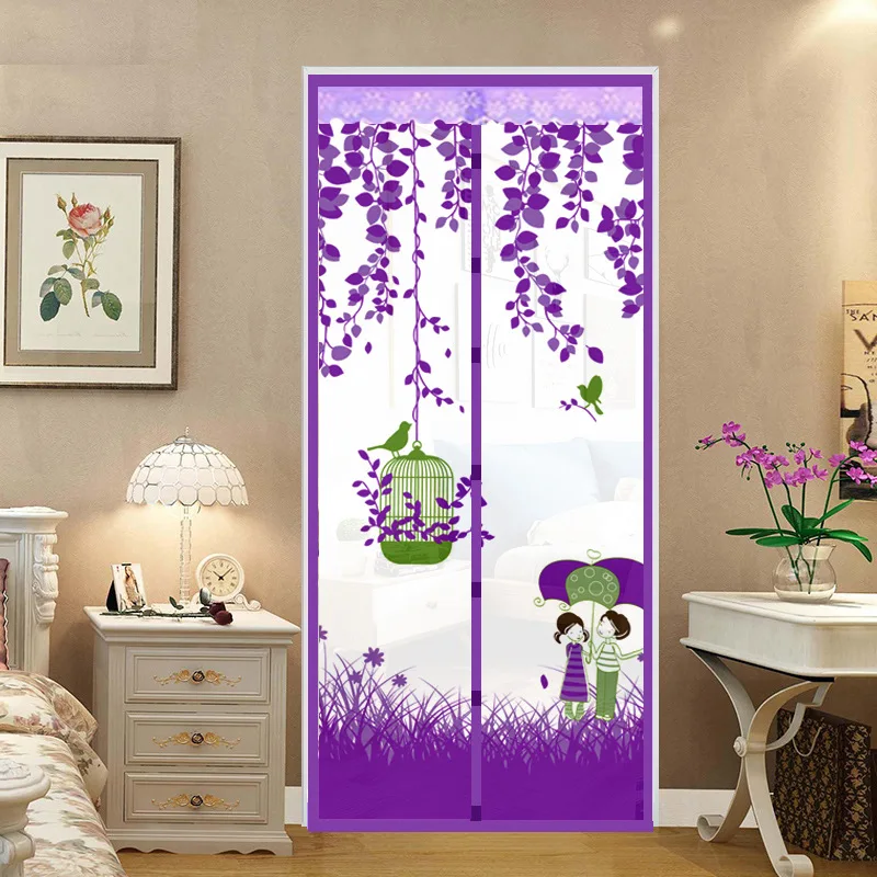 Deurgordijn Modern En Eenvoudig Paraplu Vogelkooi Zomer Zacht Gaas Muggenbestendig Deurgordijn Versleuteld Scherm: YELLOW