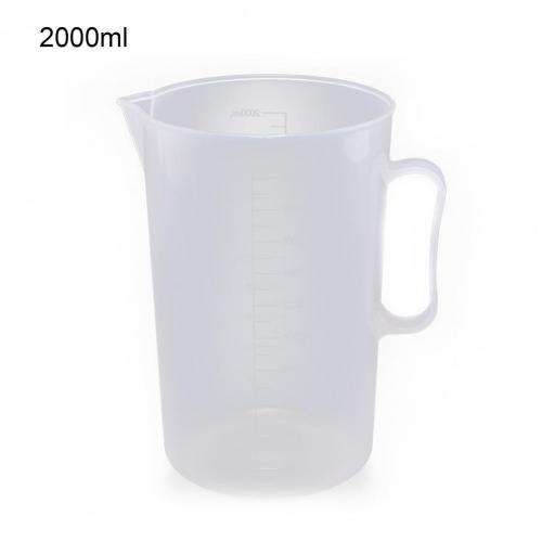 50/100/250/500/1000ml Measuring Cup Clear Plastic Measuring Cup Jug Pour Spout With Handle Liquid Pitcher with Kitchen Tool: 2000ml