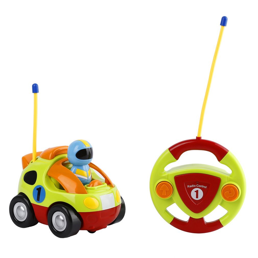 Rc Auto Met Muziek Lichten Cartoon Ras Elektrische Radio Afstandsbediening Auto Speelgoed Voor Baby Boy Peuters Kids & Kinderen: green