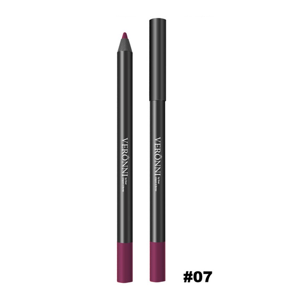 FRESHME Multi-functional Lipliner Pencil Long Lasting Waterproof Lip Cosmetic Makeup Colorful Lip Liner Pens Set: 7