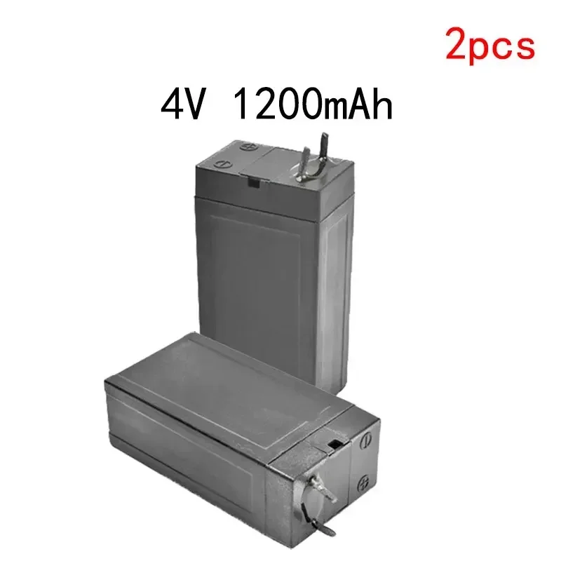 PURFIELD 4V Batteria al piombo 1200mAh Batterie ricaricabili di accumulo Torce elettriche Lampada a LED Fari Scacciamosche elettrico: Black