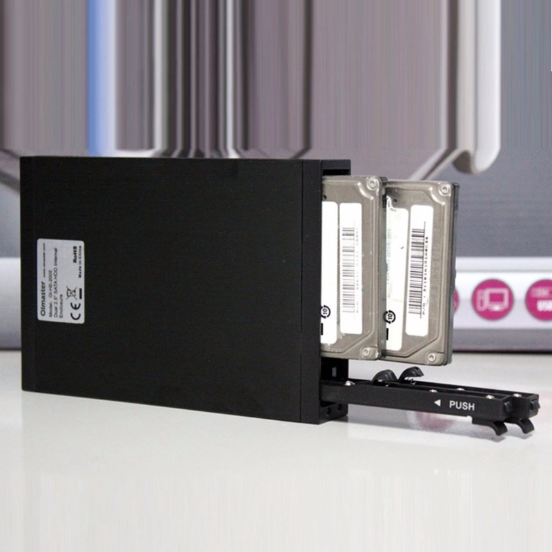 Oimaster He-2005 Dual 2.5 Inch Sata Hdd Internal Enclosure Hard Drive Case Internal Mobile Rack With Led Indicator