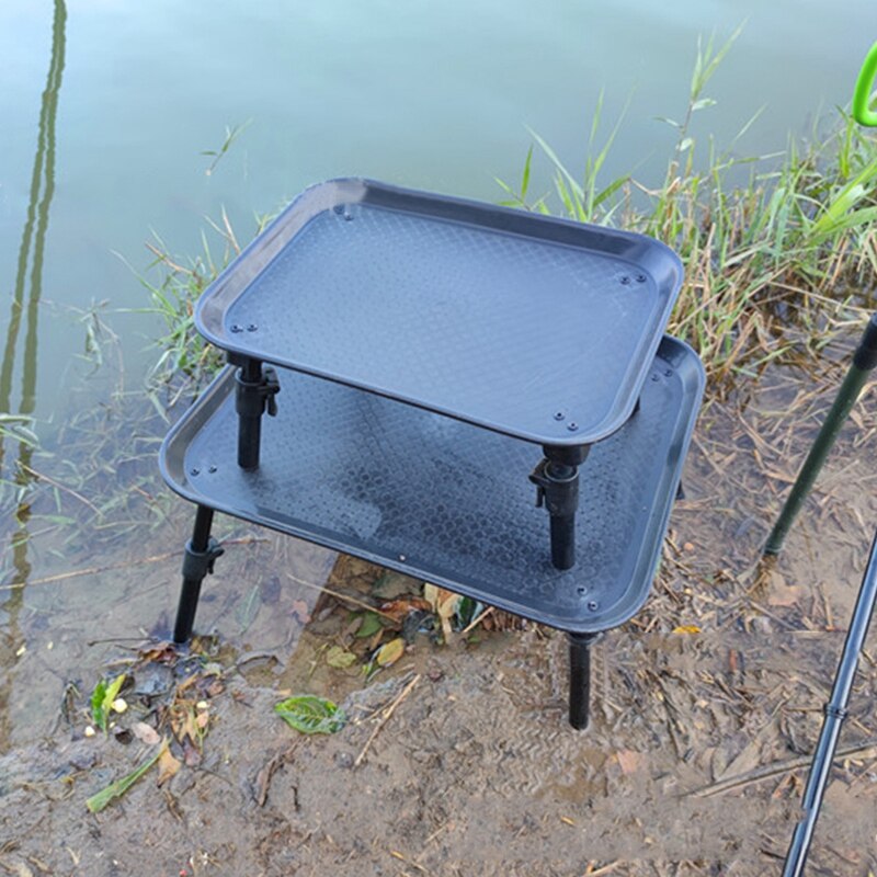 Fishing Table Outdoor Portable Fishing Table Retractable Leg PVC Bait Hook Fishing Desk Lightweight Line Fishing Tackle