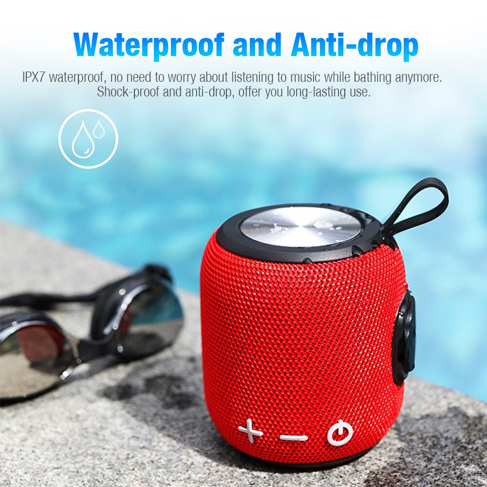 IPX7 Waterdichte Outdoor Bluetooth Speaker Heav Bass Luid Geluid Draadloze Outdoor Speakers Reizen Soundbar Ondersteuning Bt Verbinding