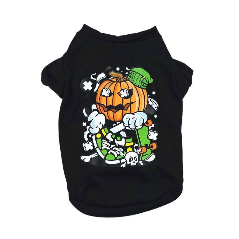 Classic Sphynx Cat T Shirt Shirts Spring Autumn Pet Clothes for Cats Gotas Katten Kedi Vest Dog mascotas Clothing vetement chat: L-suit 4-6kg / Black Pumpkin