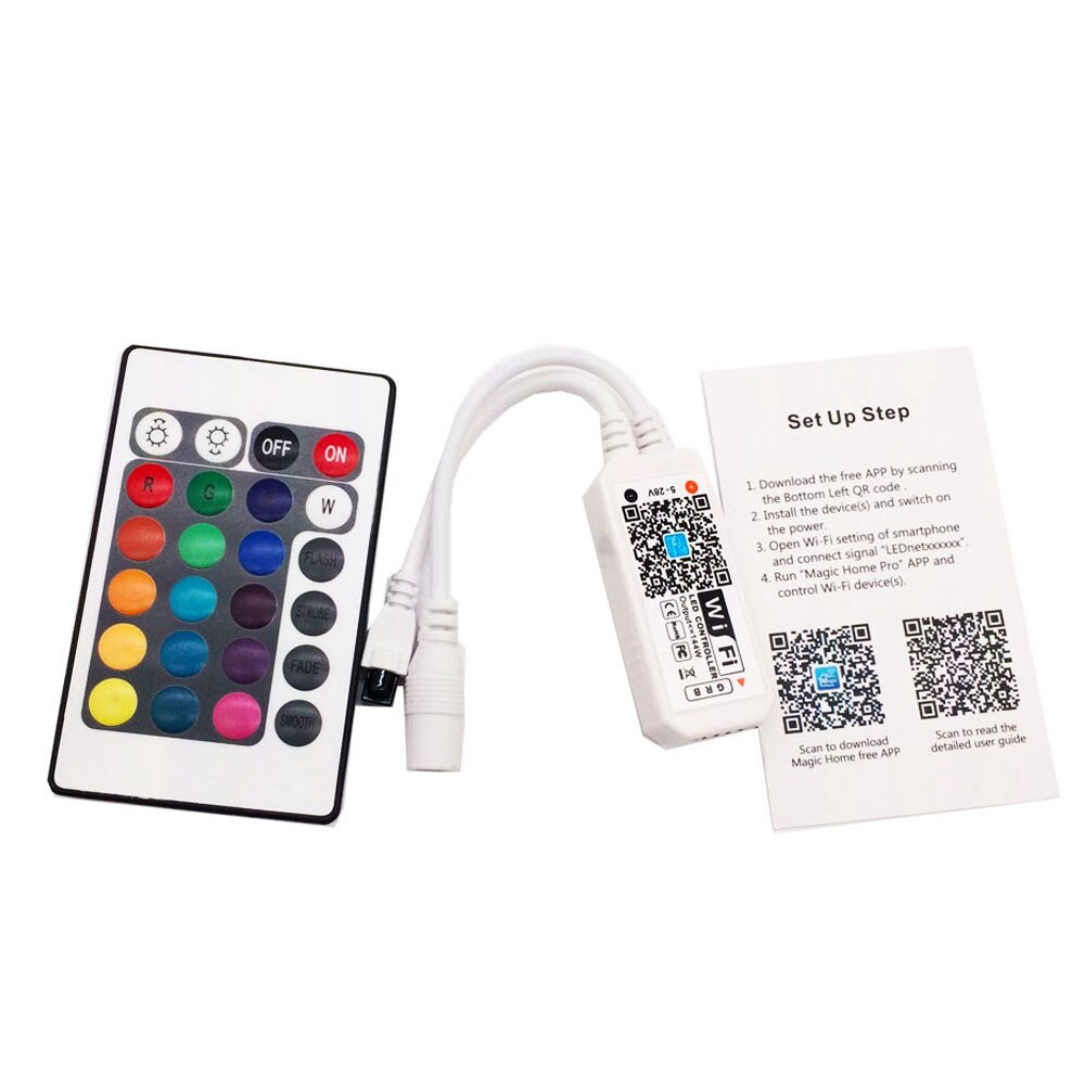 Mini RGB Wifi Controller Magie Hause Für Led Streifen Panel licht Timing Funktion 16 millionen farben Smartphone Steuerung DC12V: Beige
