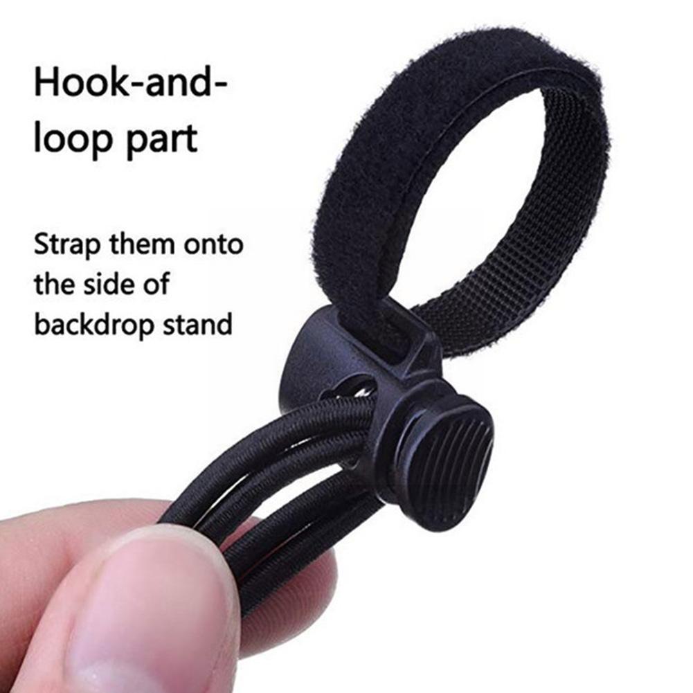 4 stück/packung fotohintergrund-seitenclips, hintergrundstoffklemmen, 20cm verstellbare gummibänder für fotostudio-videoaufnahmen,  i3 x 1