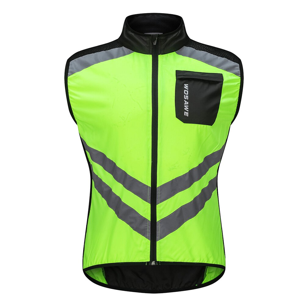 High Visibility Reflective Outdoor For Motorcycle Cycling Sports Vest Car Reflective Clothing For Safety Traffic Safety Vest: Green 208 / XL