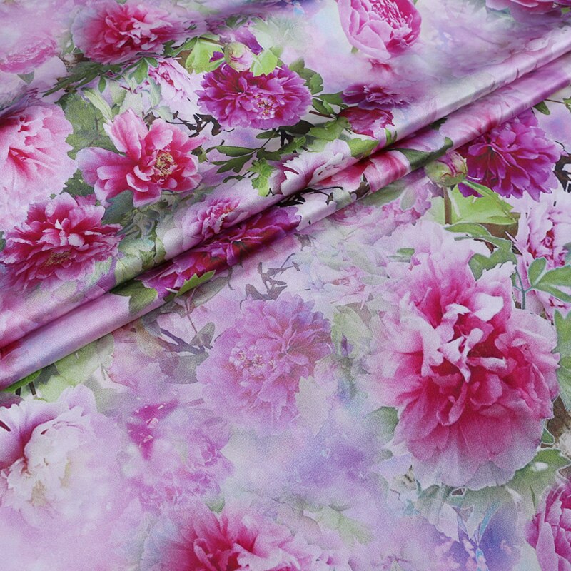 silk fabric by the yard satin meter pure silk fabric flowers for dresses wonder woman