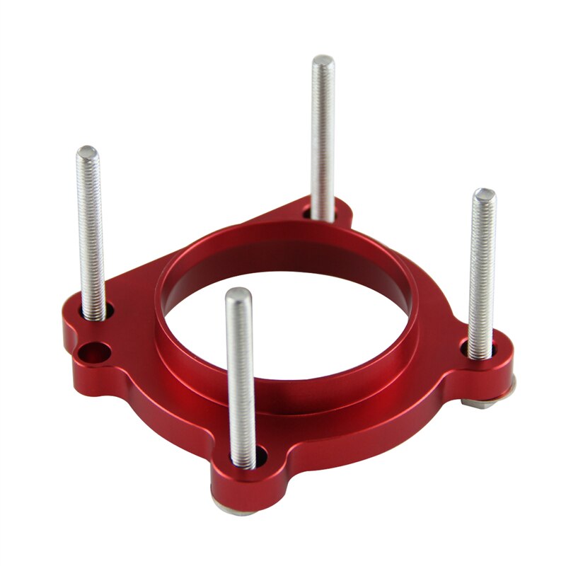 Espaciador de cuerpo de acelerador par caballos de potencia, compatible con Toyota GT86 Scion FR-S Subaru BRZ, Negro/azul/rojo: Red