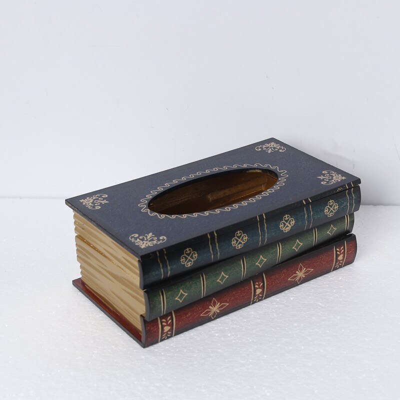 Retro pompbox simulatie houten boek handbeschilderd boekvormig kunstpapier pompbox: 4
