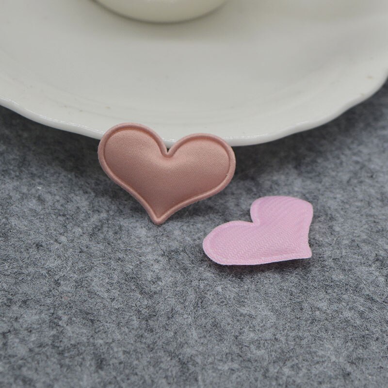 50 stks/partij 3.8*3 cm Ginganghart Padded Applicaties voor DIY handgemaakte kinderen haar accessoires, decoratie accessoires: 9