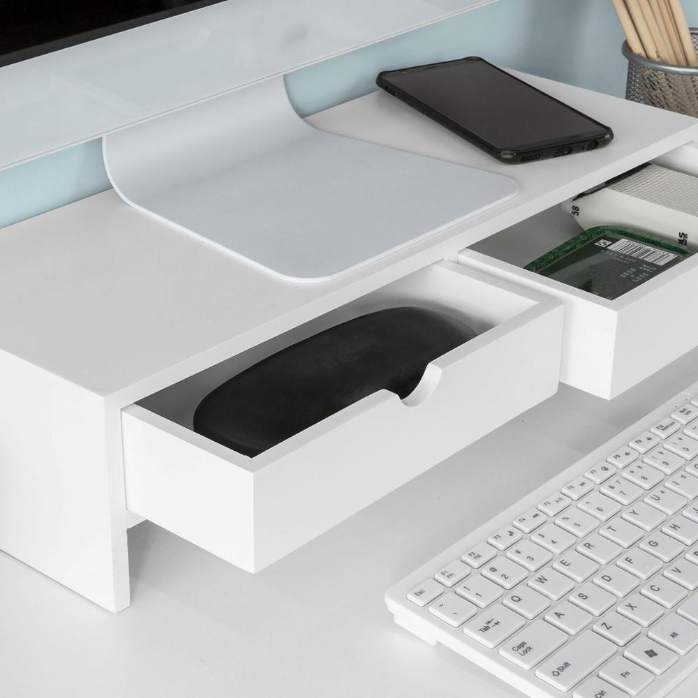 Réhausseur d'écran Support de Moniteur écran Ergonomique Support , Ordinateur Portable ou écran TV,SoBuy®BBF02-W