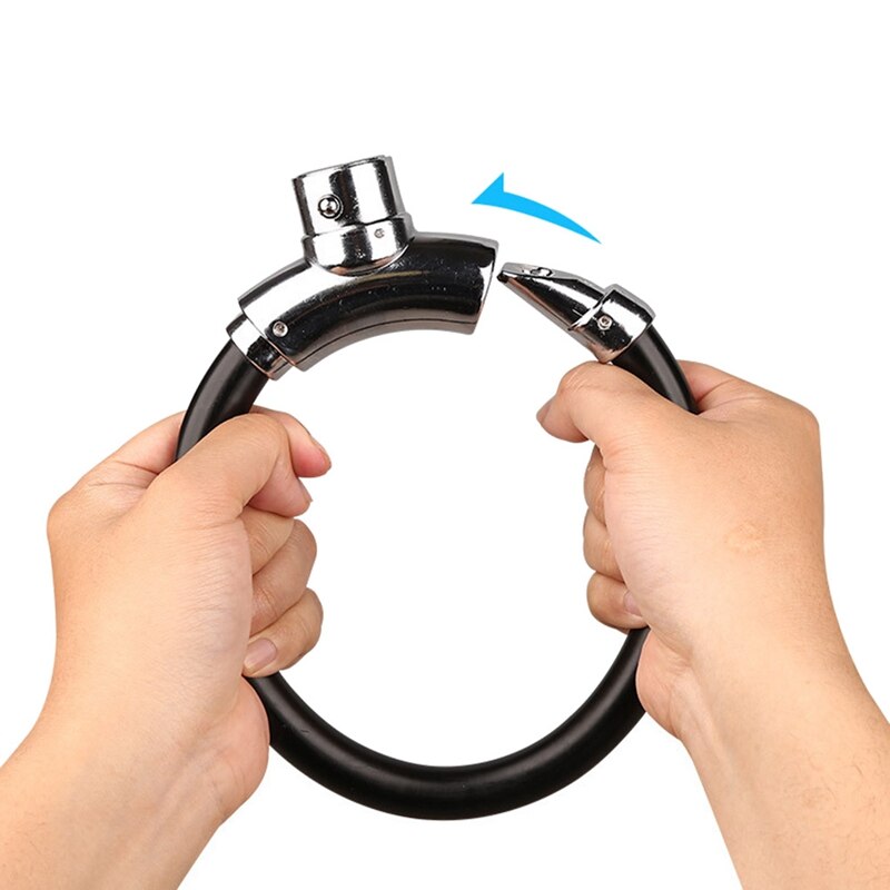 -Bicycle Lock Ring Lock Anti-Theft Cable Lock Mountain Road Bike Portable Mini Bicycle Lock Ring Lock Riding