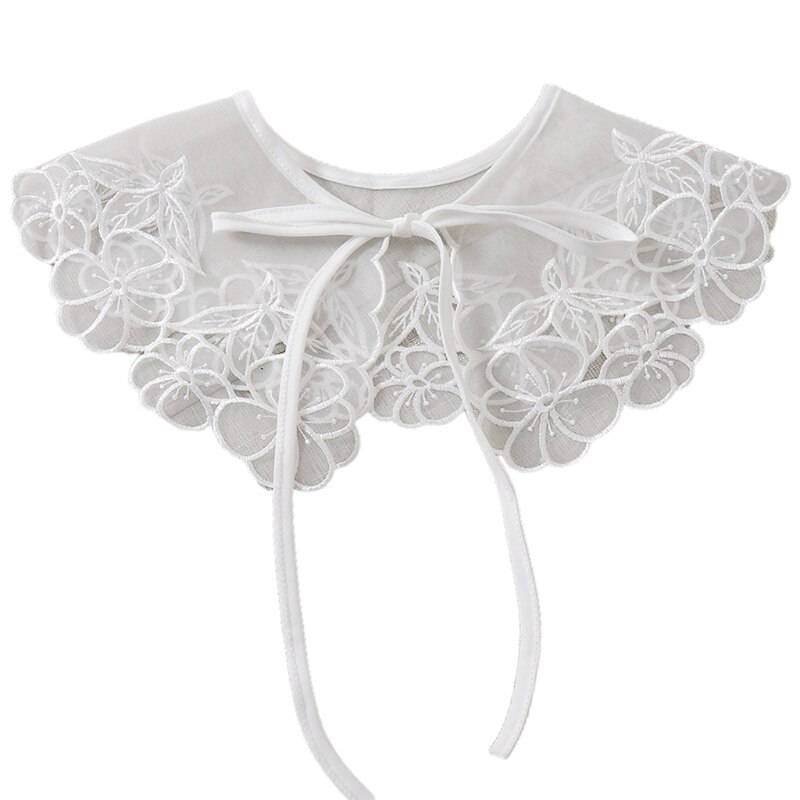 Lolita Decoratieve Nep Kraag Kant Sjaal Borduren Gelaagde Mesh Dickey Ketting N58F: H
