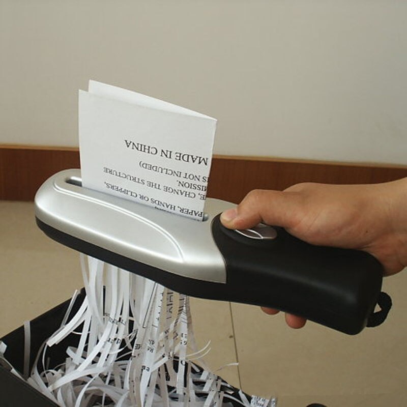 Håndholdt usb-drevet papir trimmer shredders papierversnipperaar til crush office mini dokument trituradora papel