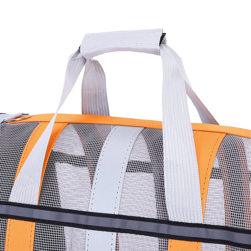 Przenośna torba podróżna dla psa i kota Oddychająca siatka dla małych psów i kotów Składana torebka z siatki dla małych i średnich klatek
