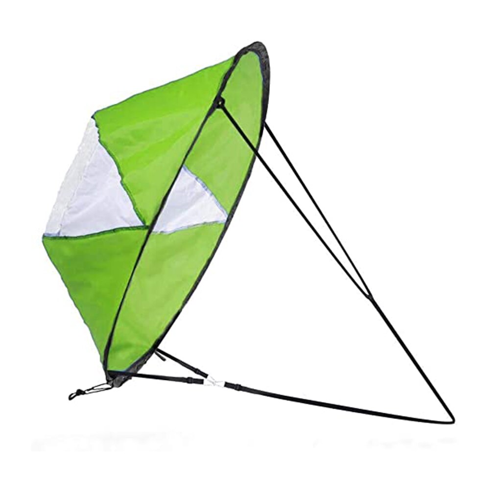 Collapsible Kayak Boat Wind Sail Portable PVC Folding Paddle Board Sailing Canoe Downwind Sails with Clear Window: Default Title