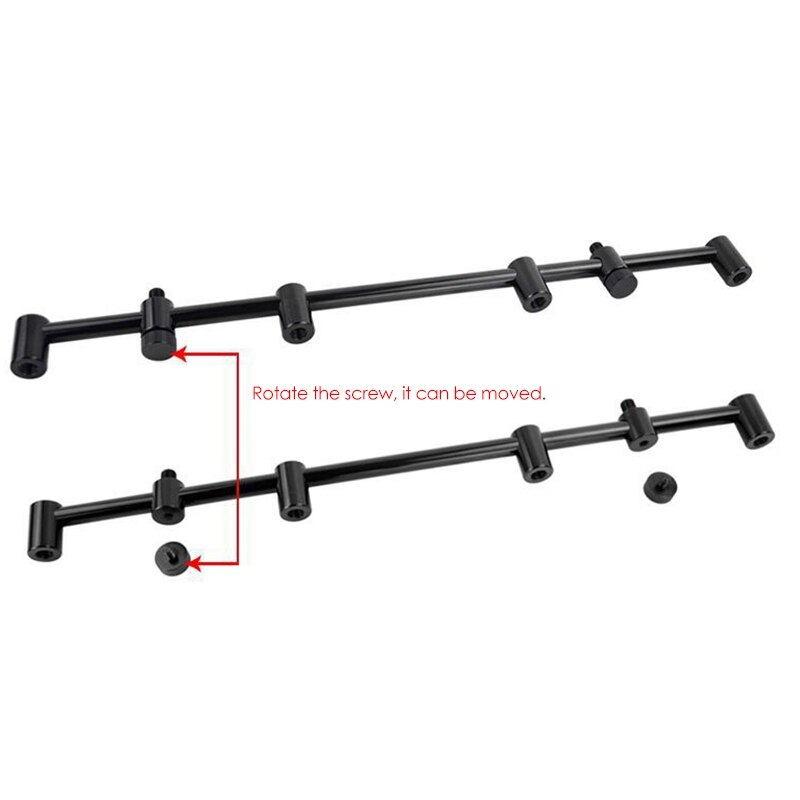 Canna da pesca alla carpa Buzz Bar bullone regolabile canna da pesca Pod per canne da pesca lunghezza 45Cm