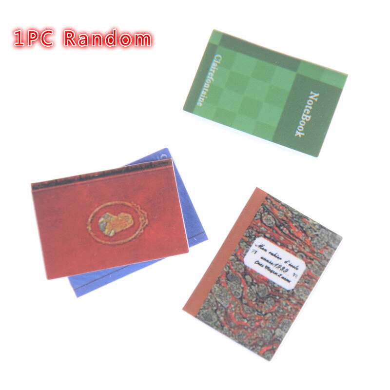 Schattige mini 1:12 poppenhuis miniatuur simulatie 1 bundel kranten poppenhuis miniatuur boek voor fantasiespel speelgoed accessoires: Boek