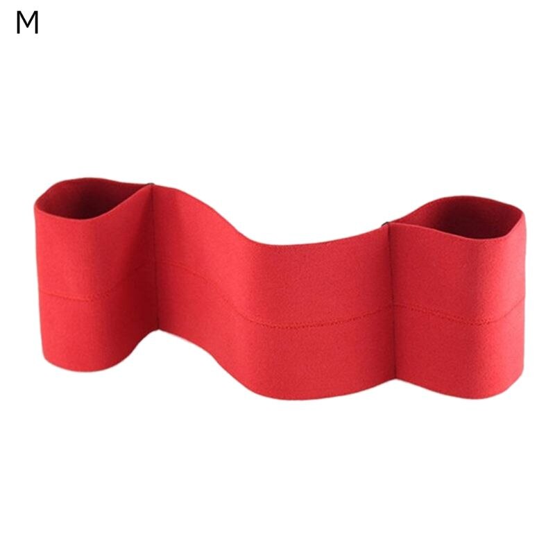 Tyngdlyftning bänkpress armbågsärmar motståndsband fitness elastiskt bandage: Röd m