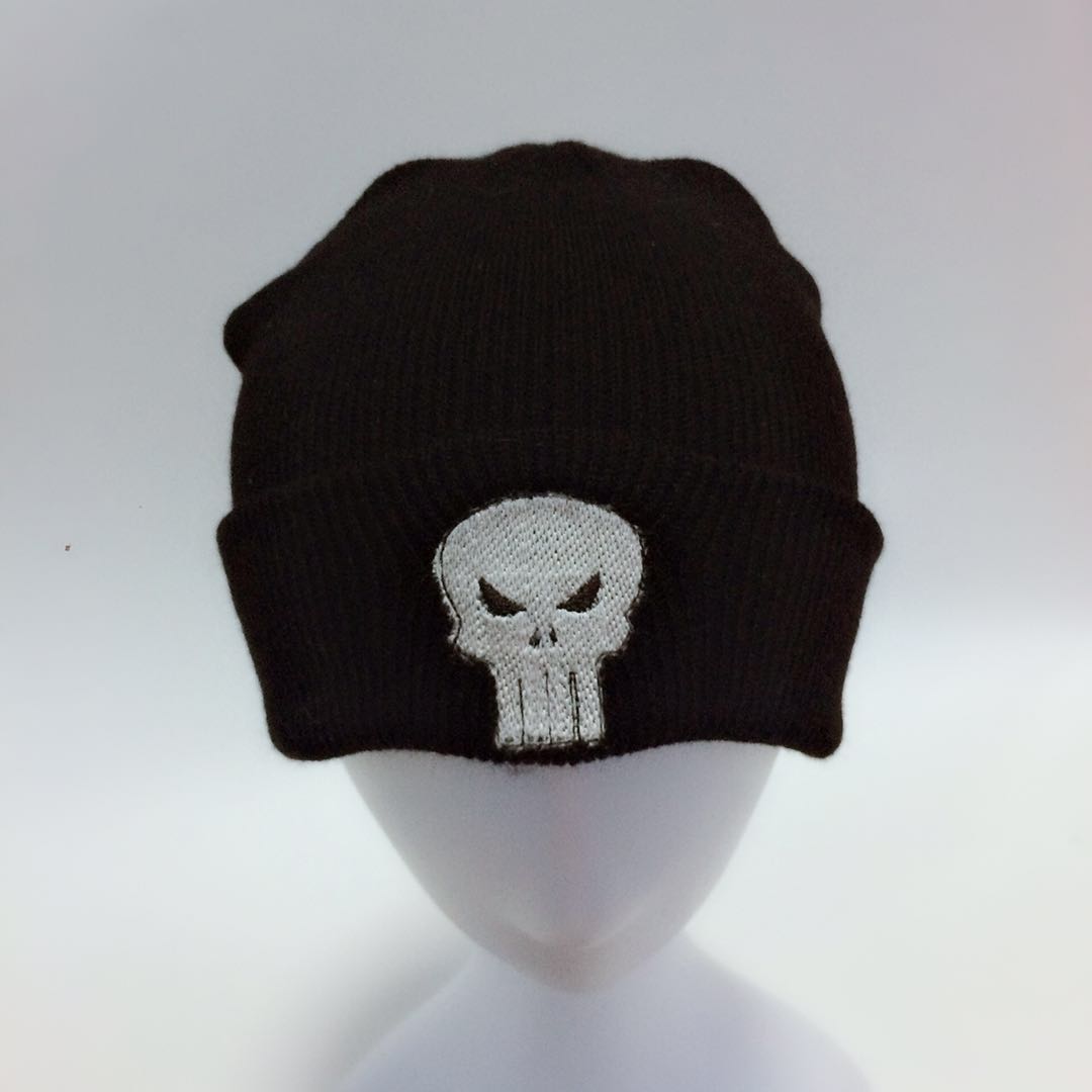 Winter baby hoed schedel muts fotografie rekwisiet hoed voor meisjes heren hoed gopro super held schedel print waardevolle petten motoraccessoires