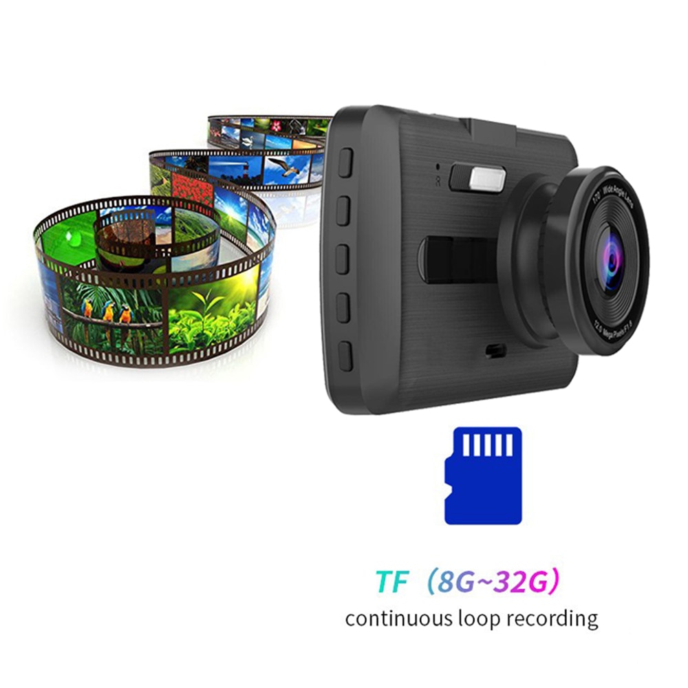 Fuld 1080p dash cam dvr dash kamera bil 170 ° vinkel bil videooptager dvr kamera dash cam loop optagelse nattesyn g-sensor