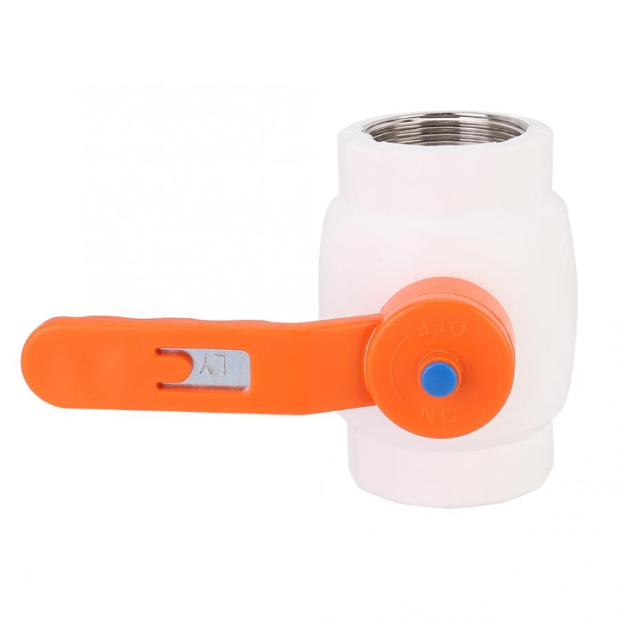 1.5in Female Thread Ball Valve Connector PPR Plastic Water Pipe Fitting Garden Bathroom Accessories