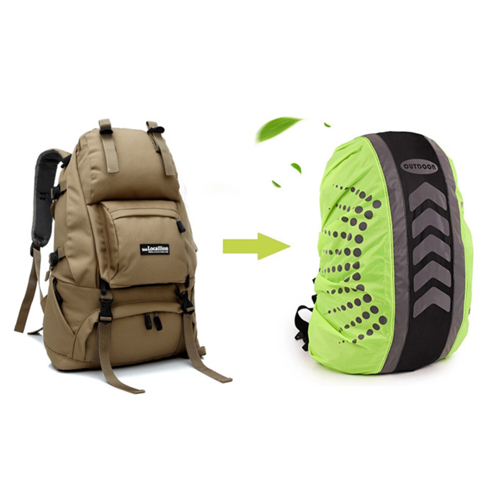Outdoor Multipurpose Waterproof High Visibility Reflective Bag Backpack Rucksack Rain Cover For Fishing Night Riding Sports