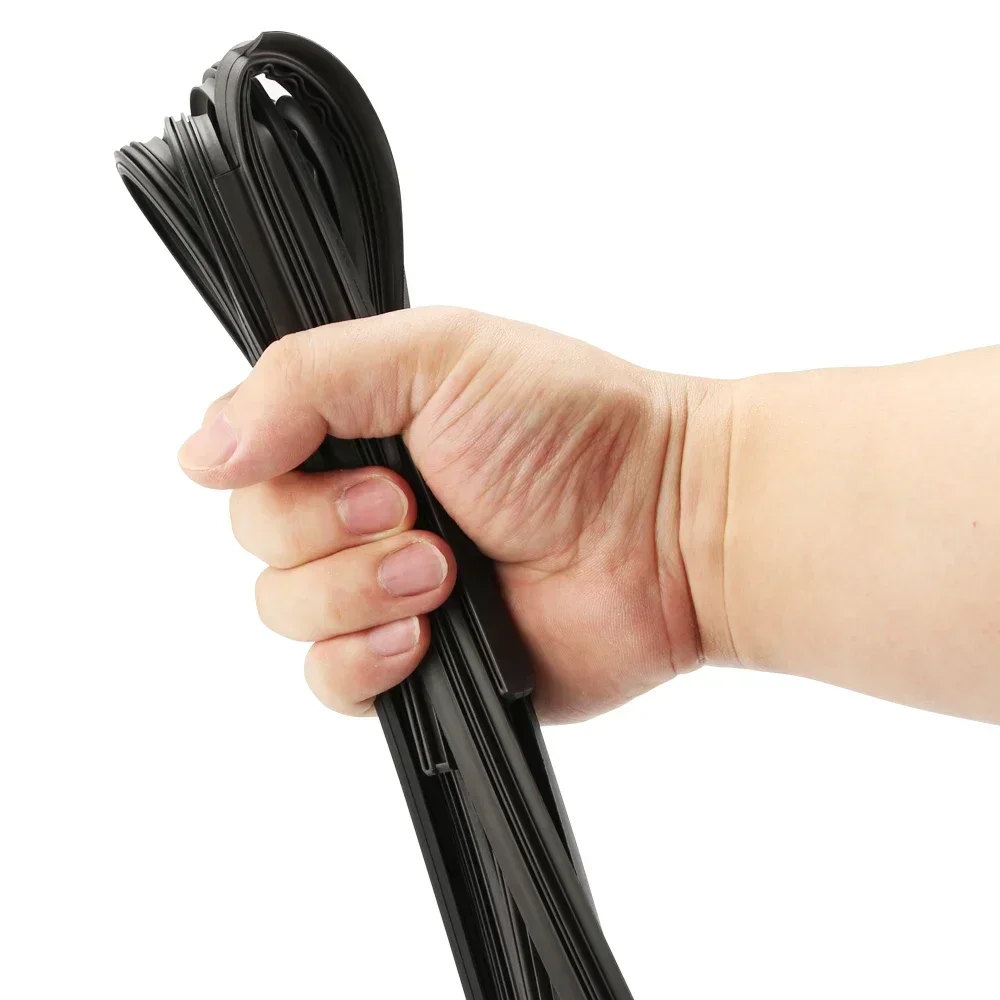 Tiras de goma para limpiaparabrisas de coche, repuesto de escobilla de limpiaparabrisas, piezas de repuesto, todo tipo de estaciones, limpiaparabrisas, cuchilla, accesorios suaves para coche