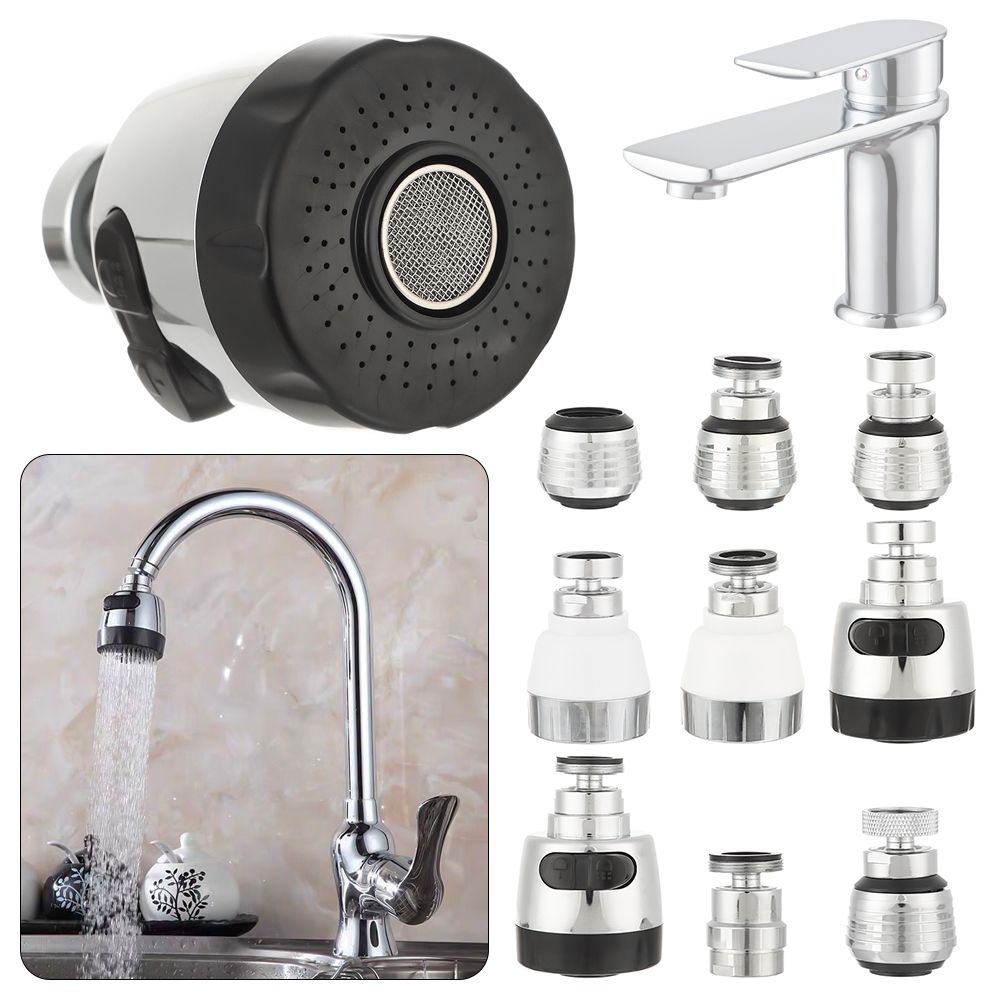 1PC Flexible 360 Degree Aerator Outlet Swivel Tap Water Saving Faucet Nozzle Sprayer Tap Head Sink Fitting Kitchen Supplies
