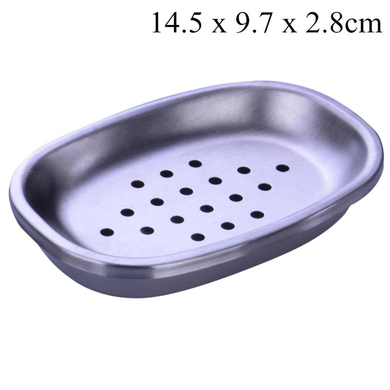 Vliegende Schotel Zeepbakje Rvs Zeep Houder Voor Badkamer En Douche Zeep Houder Double Layer Aftappen Zeepkist: I