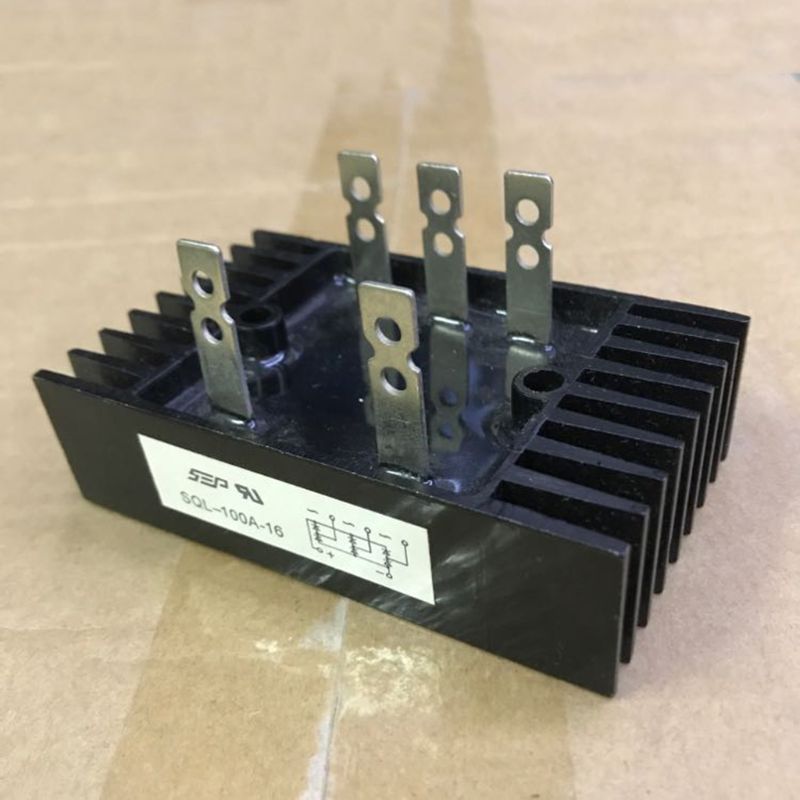 100A 1600V Tensión de onda completa de alta potencia 3-fase Puente rectificador de diodo