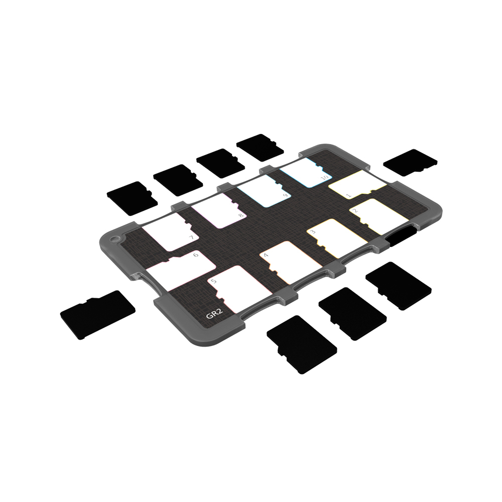 JJC Slim etui na kartę pamięci Anti-Shock Anti-Fall i Scratch odpowiednie dla kart SD/Micro SD/TF dla entuzjastów fotografii