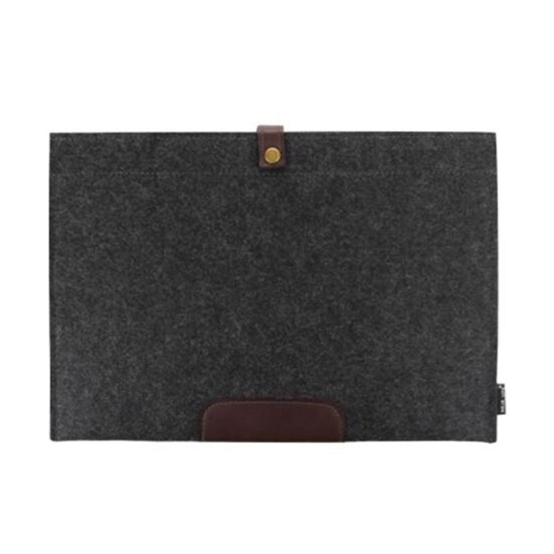 Carpeta de bolsillo de fieltro minimalista para documentos, carpeta de documentos de negocios, información oficial, suministros de oficina, A4
