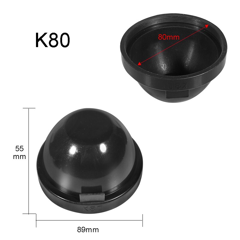 Hyzhauto 2 Stuks Hid Led Auto Koplamp Stofkap Rubber Hoofd Fog Lamp Afdichting Caps Waterdicht Stofdicht 55/65 /70/75/80/85/90/100 Mm