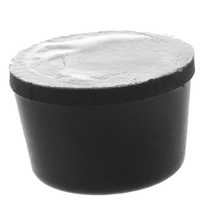 Meubelcilinder 18 mm x 12mm zelfklevende rubberen voetjes zwart 6 in 1