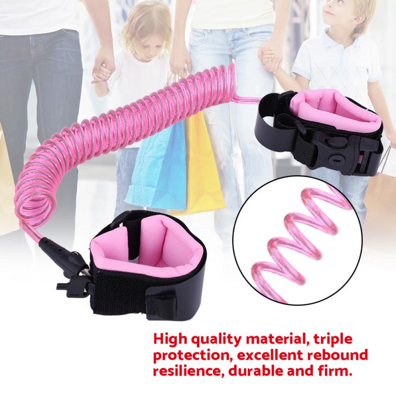 2.5m baby barn rollator anti förlorad handled koppel med säkerhetsnyckel lås barn småbarn sele armband assistent hand bälte vingar