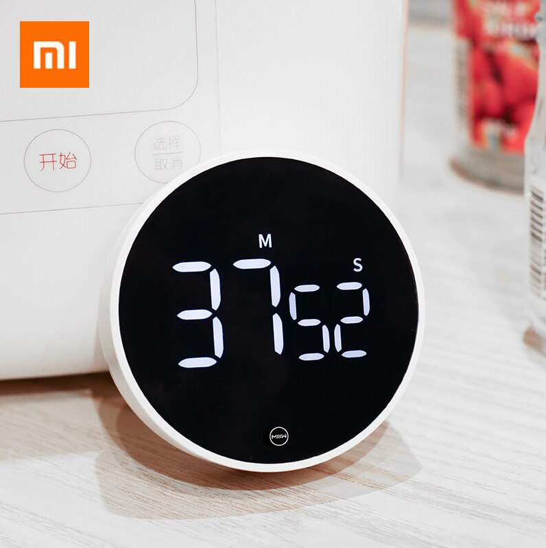 Xiaomi MIIIM Electronic Timer Rotating Timer Magnetic Timer LED Screen Countdown Timing Use For Multi Scene