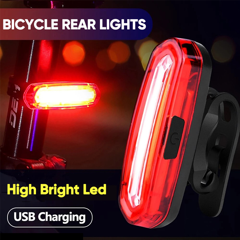 Bicycle Lighting Bike Lights Rechargeable Lamp USB Bike Rear Tail Lights Led Waterproof Lantern Cycling Flashlight for Bicycle