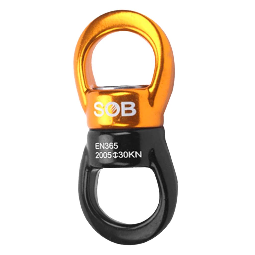 Safest Rotational Device Hanging Accessory（30KN）Swing Swivel Connector for Rock Climbing Mountaineering Rappelling Rescue