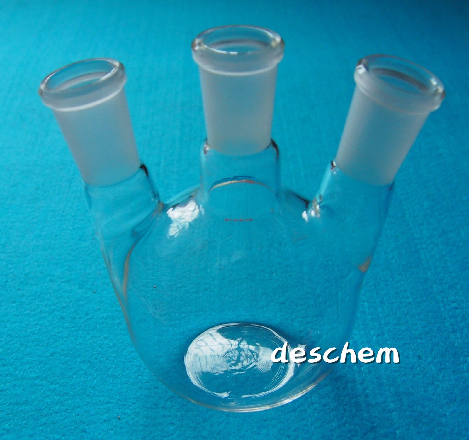 500 ml, 24/40, 3-Hals, Glazen Kolf, Vlakke Bodem, Drie Halzen, lab Chemische Fles
